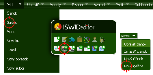 Webaster ISWID editor magicColor
